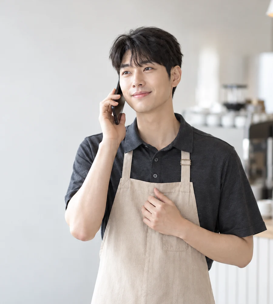 부산 개인돈 일수 상담을 휴대전화로 안내받는 고객