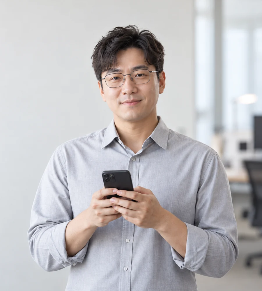 부산 개인돈 일수 상담을 휴대전화로 안내받는 고객