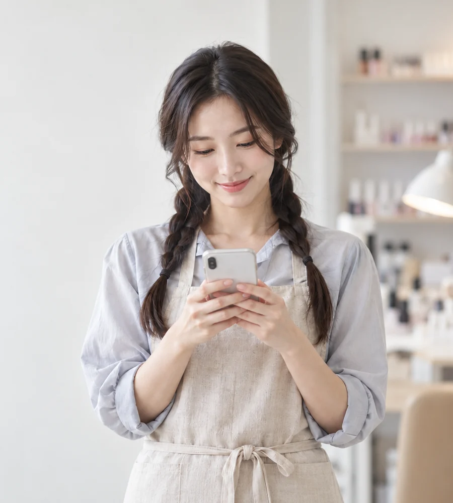 부산 개인돈 일수 상담을 휴대전화로 안내받는 고객